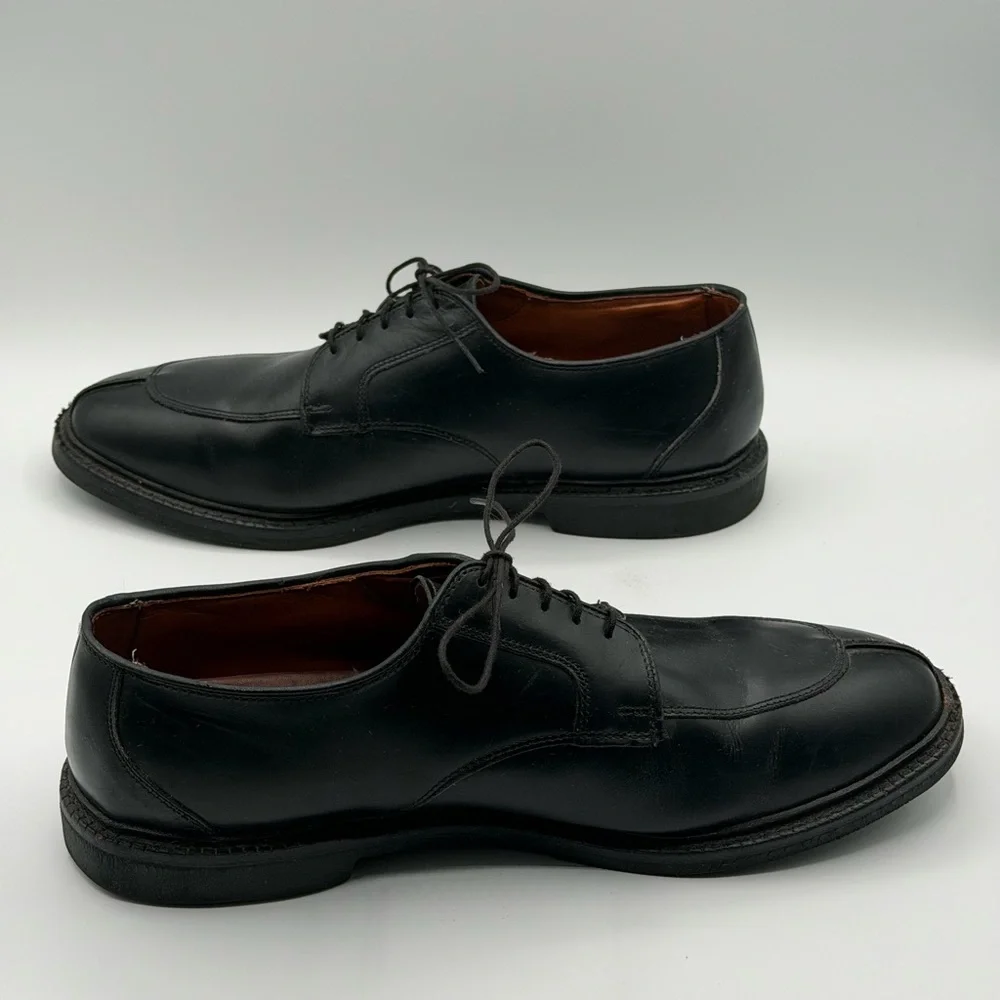 Allen Edmonds Black Ashton Leather Split Toe Rubber Sole Derby Men's Size 11.5